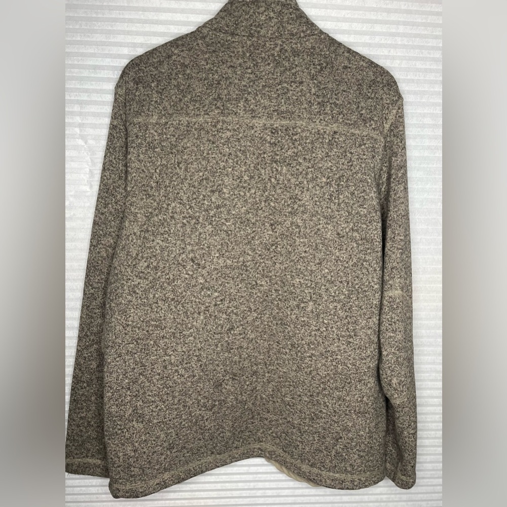 The North Face Mens Full Zip Knit Fleece Jacket Tan Mens Size XL - Picture 2 of 8